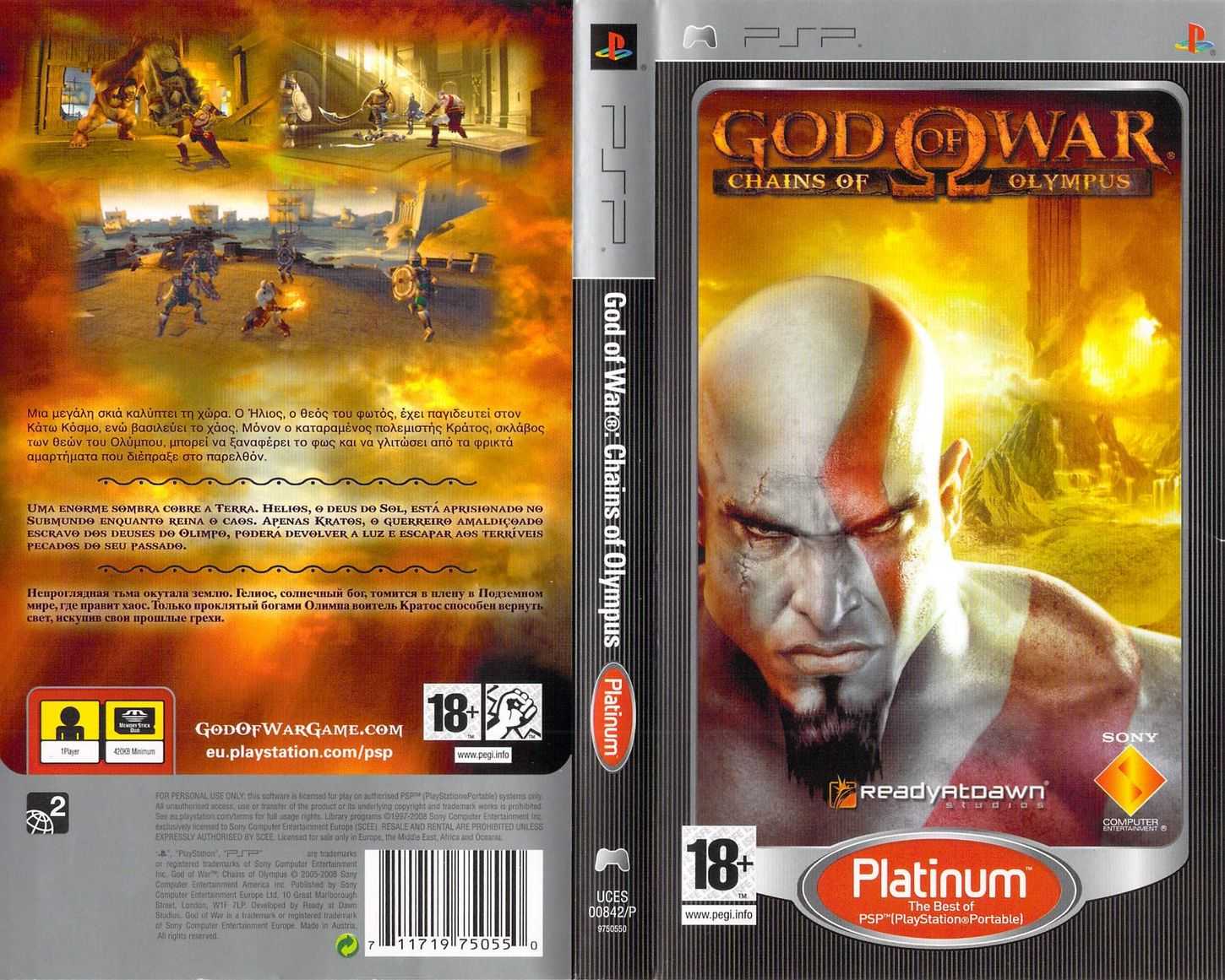 God of Battle: Chains of Olympus - Kratos-lite, only 2 calories